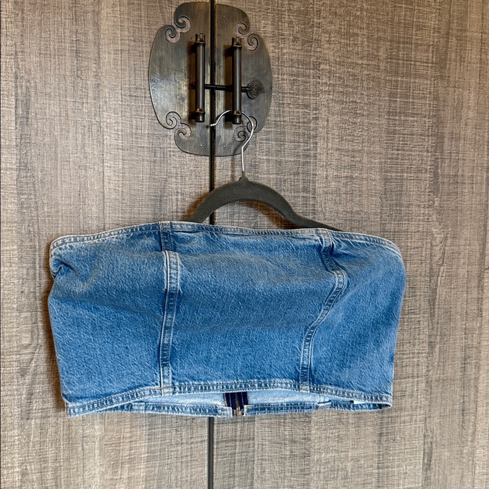 Blue Denim Crop Top‎ - Picture 14 of 17